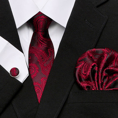Traje Tres Piezas para Hombre Serie Flor de Anacardo con Corbata - Image 22