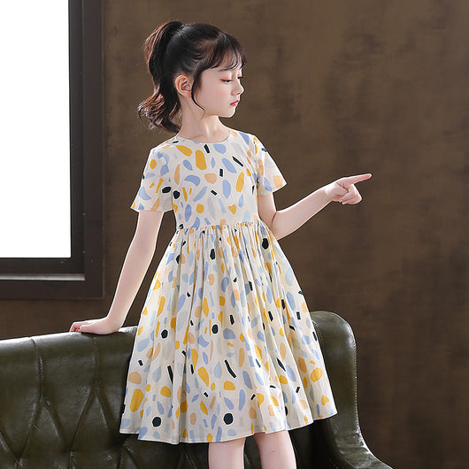 Vestido Floral de Algodón para Niñas - Diseño Moderno y Cómodo - Image 3