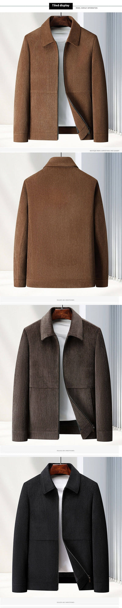 Saco Casual de Solapa para Hombre Maduro - Image 9