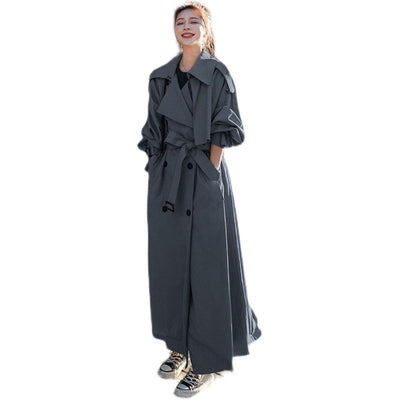 Abrigo Trench Largo con Cintura Ajustable - Image 5