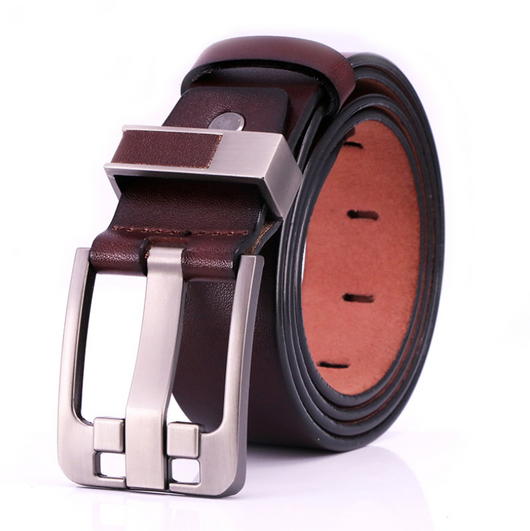Cinturón de Cuero para Hombre con Hebilla de Pasador Estilo Retro - Image 5