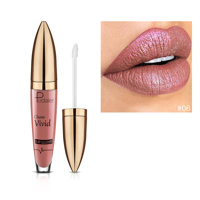 Brillo Labial Diamante Pudaiier Efecto Perlado Mate - Image 15