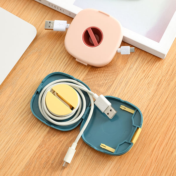 Organizador Giratorio de Cables y Cargadores