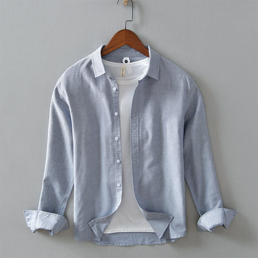 Camisa de Lino Blanca Manga Larga para Hombre - Image 10