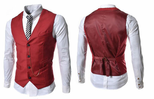 Chaleco Slim Ejecutivo para Hombre con Cadena Metálica - Image 11