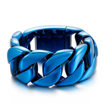 Pulsera de Acero Titanio Chapada en Oro para Hombre - Diseño Texturizado y Elegante - Image 8