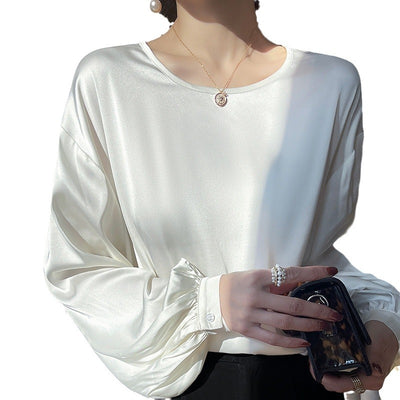 Camiseta Cuello Redondo Escote Elegante Minimalista - Image 5