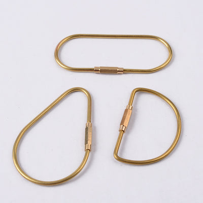 Organizador de Llaves Retro Dorado con Hebilla de Cobre Puro para Automóvil - Image 5