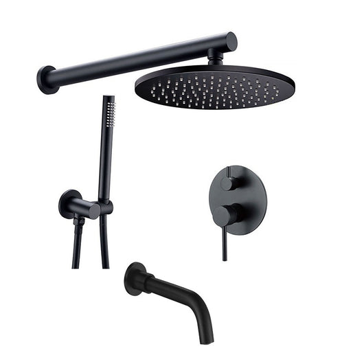 Conjunto de Ducha Empotrada Negra con Control de Temperatura - Image 21