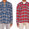 Camisa Henley de Cuadros y Rayas para Hombre - Manga Larga Estilo Urbano