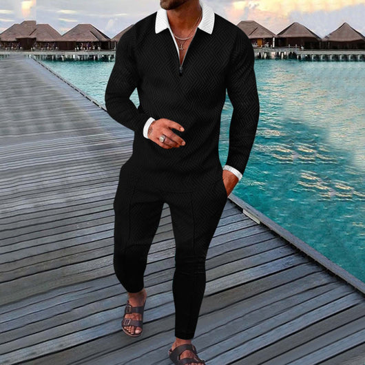 Conjunto Deportivo Otoñal de Dos Piezas para Hombre - Pantalón Largo y Sudadera - Image 43