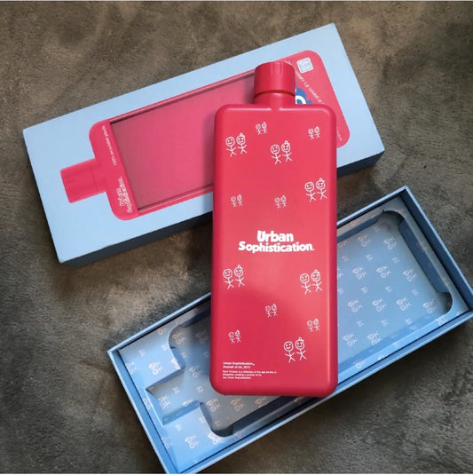 Botella Deportiva Plana de Plástico - Hidratación Portátil