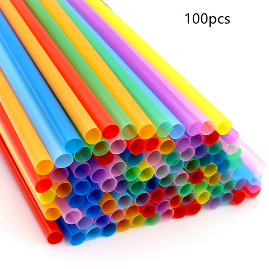Tubos Plásticos Desechables para Manualidades - Boca Plana Recta