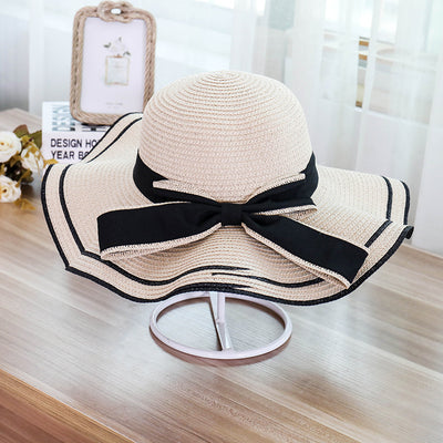 Sombrero de Playa Plegable con Lazo para Mujer - Protección Solar Verano - Image 12
