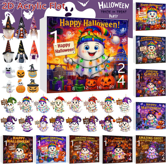 Adorno Navideño Muñeca Fantasma Calabaza en Caja Sorpresa - Image 2
