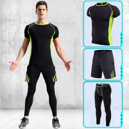 Conjunto Deportivo Hombre Manga Corta Stretch Secado Rápido - Image 5