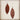 **Narrow Leather Oval Earrings-Tan Hair-on-Hide 217q