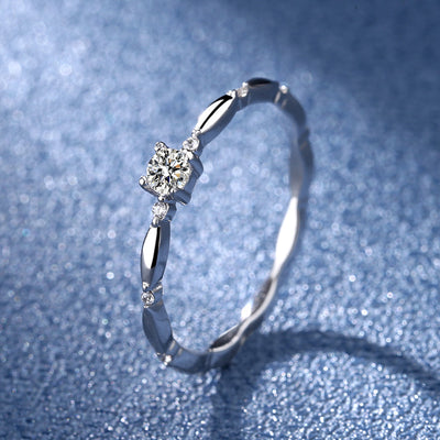 Anillo de Bodas con Moissanita de Moda - Diamante Brillante - Image 12
