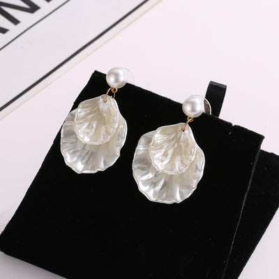 Aretes Elegantes de Concha Nácar y Perla - Image 9