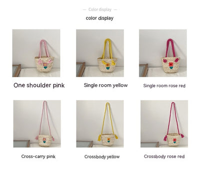 Bolsa Mensajera Infantil Tejida a Mano en Fibra Natural - Image 19