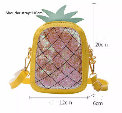Bolsa de Gelatina Infantil con Diseño de Piña y Fresa para el Hombro - Image 8