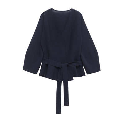 Blusa Tejida Larga con Cinturón para Mujer - Elegancia Moderna - Image 6