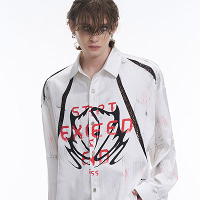 Camisa de Satén con Detalles Calados para Hombre - Primavera - Image 8