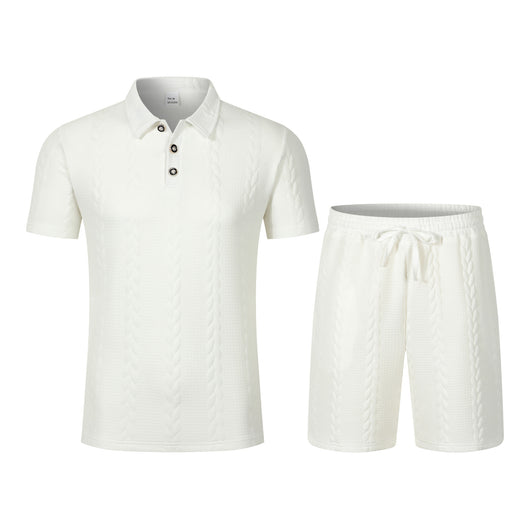 Conjunto Deportivo Masculino con Cuello de Solapa y Shorts - Image 25