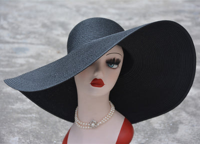 Sombrero de Paja Oversized Estilo Hepburn 18cm - Protección y Elegancia - Image 22