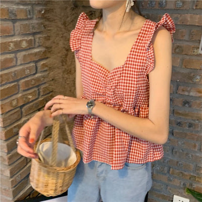 Chaleco Cuadrillé Diseño Exclusivo para Mujer - Estilo Minimalista