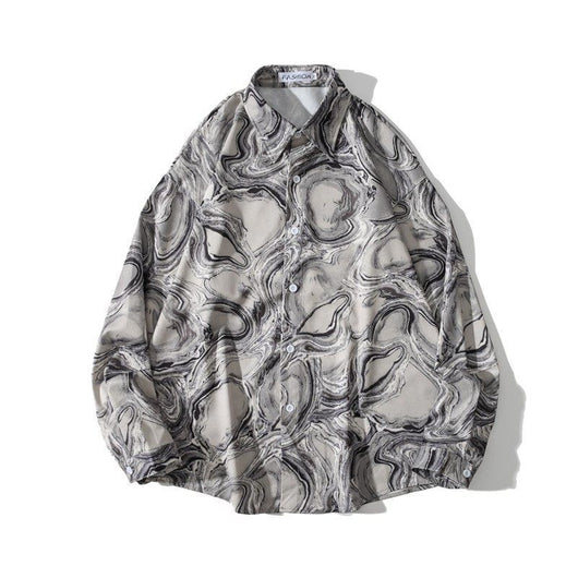 Camisa Estilo Hong Kong con Estampado Vintage y Efecto Óleo - Image 16