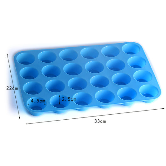 Molde de Silicona para Pasteles de 24 Cavidades Redondas - Image 4