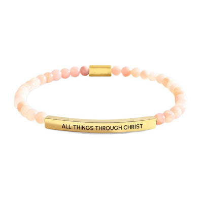 Pulsera de Cadena Acero Inoxidable Unisex con Cuentas de Oro Grabadas - Image 8