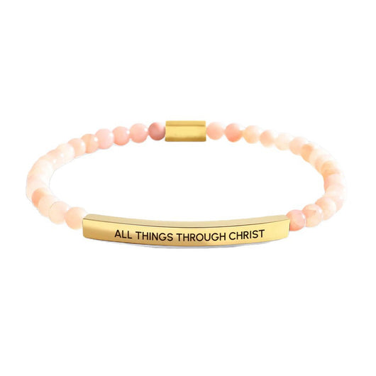 Pulsera de Cadena Acero Inoxidable Unisex con Cuentas de Oro Grabadas - Image 8