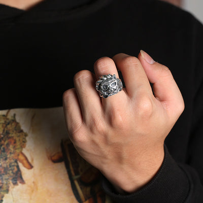 Anillo de Plata Esterlina Gato Macho - Image 8