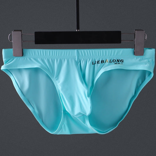 Calzoncillos Brief de Seda de Hielo para Hombre - Ropa Interior Sexy de Cintura Baja - Image 9