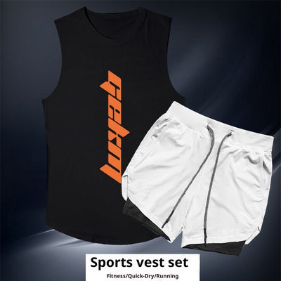 Conjunto Deportivo para Hombre - Chaleco y Shorts para Correr y Entrenamiento - Image 24