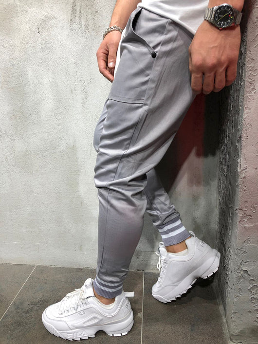 Pantalones Casuales de Algodón con Diseño Spliced para Hombre - Image 15