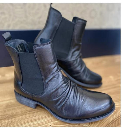Botas Cortas Mujer Estilo Europeo Tacón Cuadrado - Talla Grande - Image 8