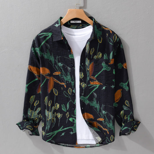 Camisa Casual Ancha Versátil para Hombre - Image 11