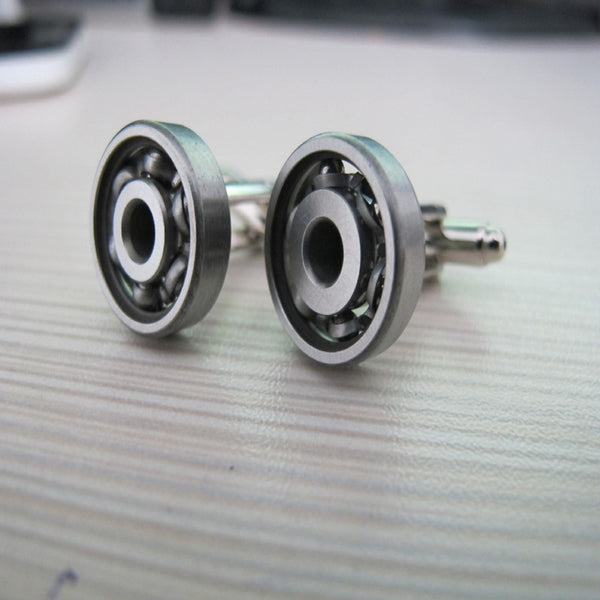 Gemelos de Acero Tungsteno Negro con Rodamientos de Perlas