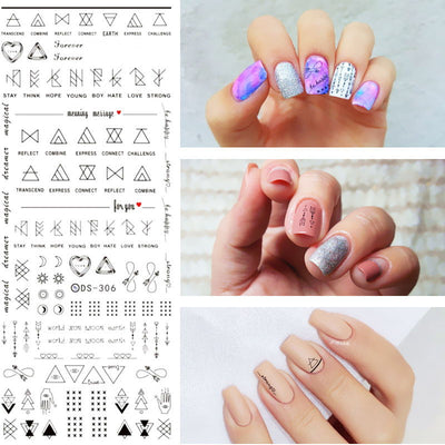 Calcomanías de Uñas Geométricas DIY - Diseños Modernos - Image 3