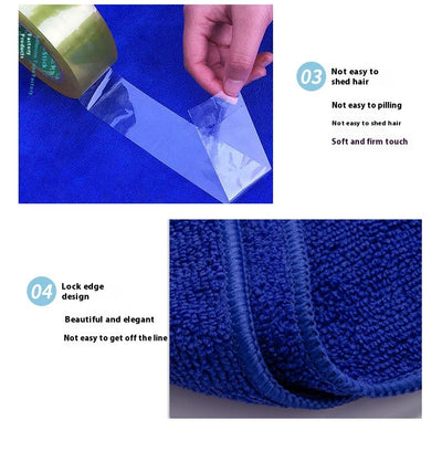 Toalla de Microfibra para Auto 30x30cm con Poder de Succión - Image 13