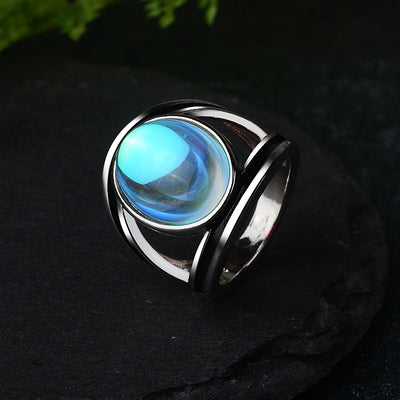 Anillo de Piedra de Luna Multicolor - Image 4