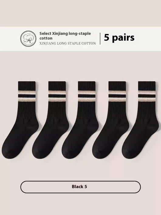 Calcetines Deportivos de Algodón Puro para Hombre - Talla Grande, Transpirables y Cómodos - Image 16
