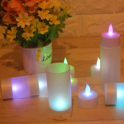 Vela LED Recargable Amarilla con Destello - Image 7