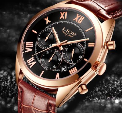 Reloj de Lujo para Hombre Deportivo Cronógrafo Cuarzo Resistente al Agua - Image 12