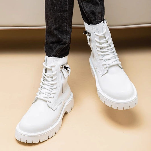 Botas Martin de Cuero para Hombre - Botines Altos Clásicos - Image 34