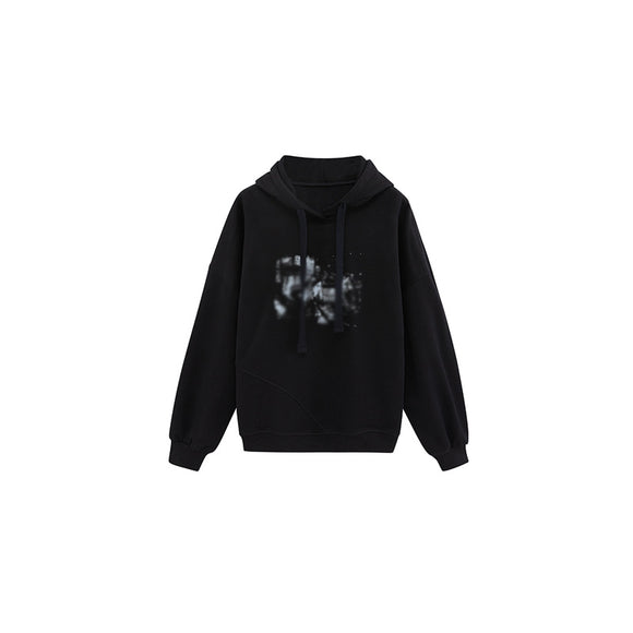 Sudadera Estilo Urbano Americana con Capucha y Estampado Oversize