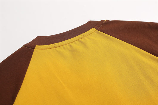 Playera Raglan Hombre Contraste de Colores Patchwork - Image 16